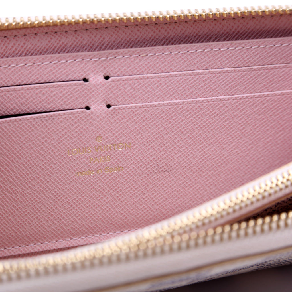 Clemence Wallet Damier Azur Pink