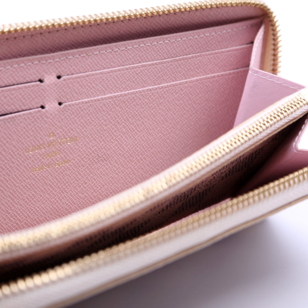 Clemence Wallet Damier Azur Pink