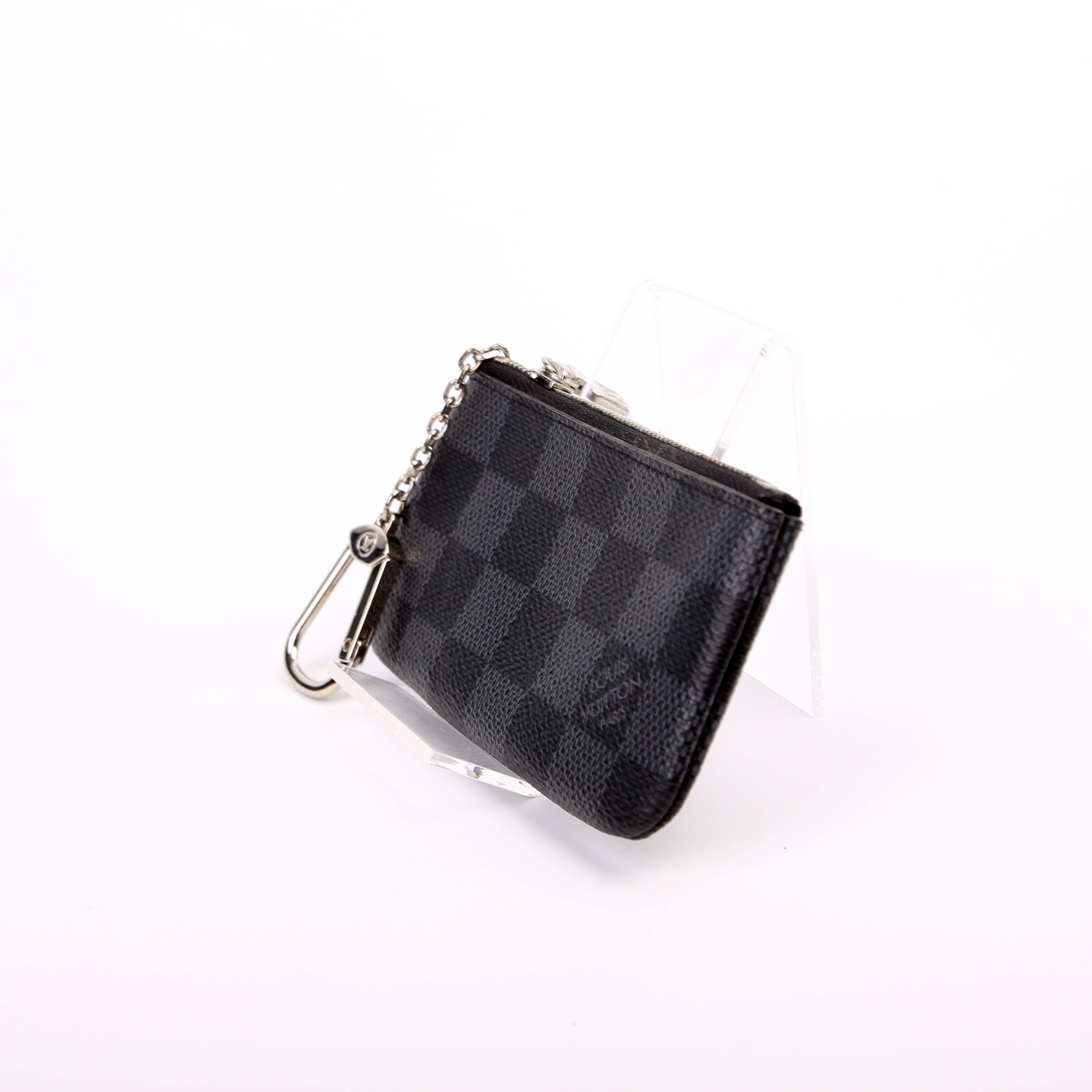 Pochette Cles Damier Graphite