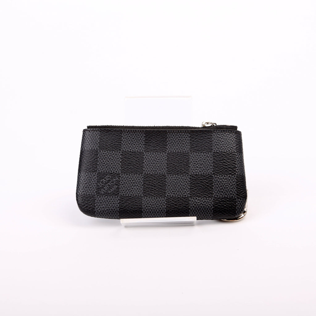 Pochette Cles Damier Graphite