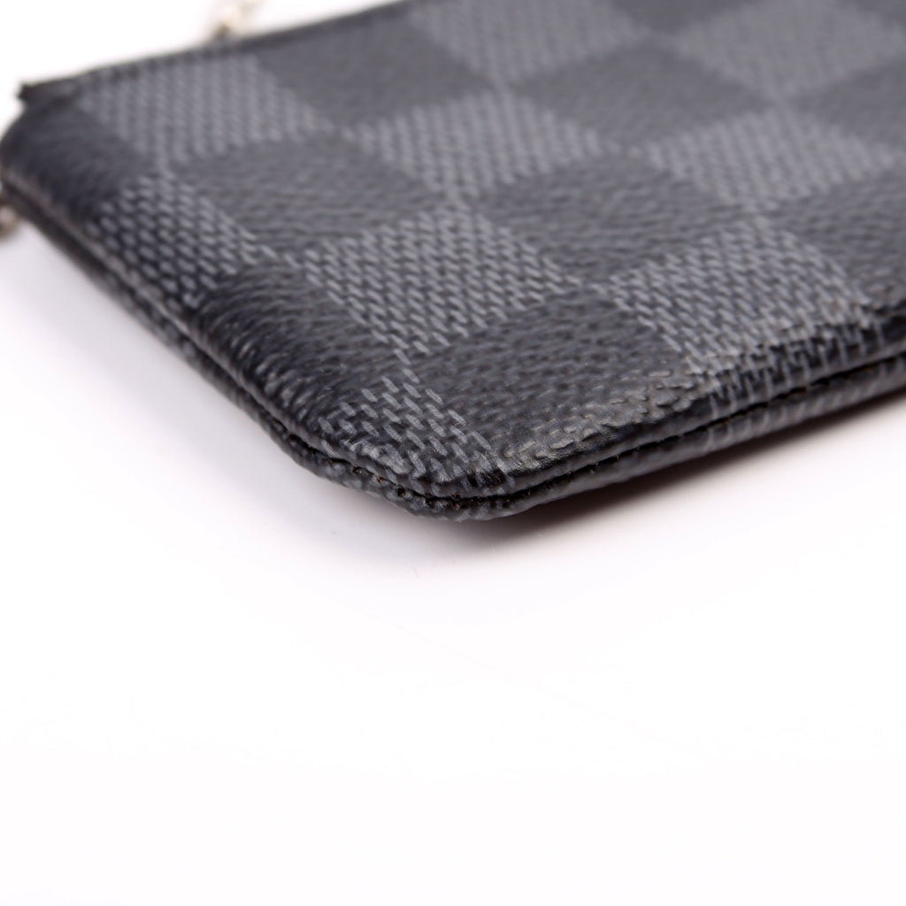 Pochette Cles Damier Graphite