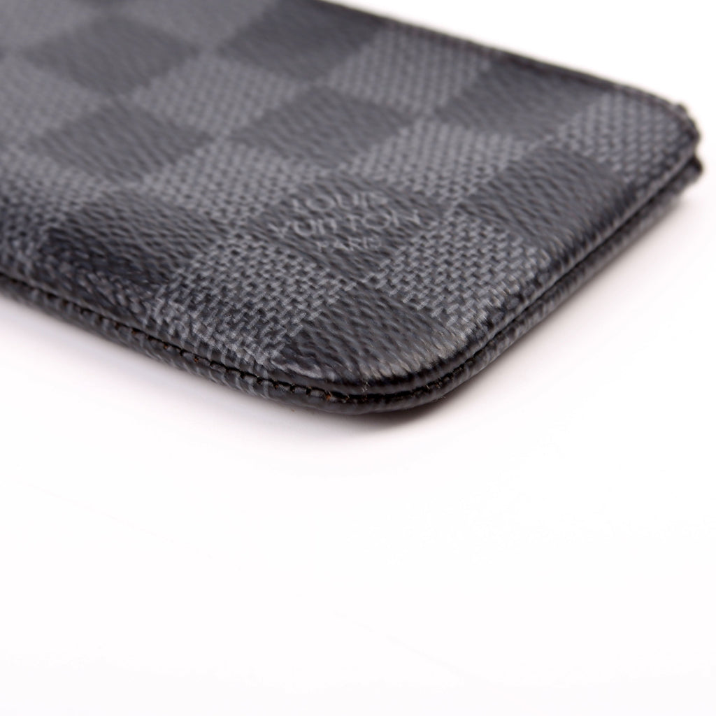 Pochette Cles Damier Graphite