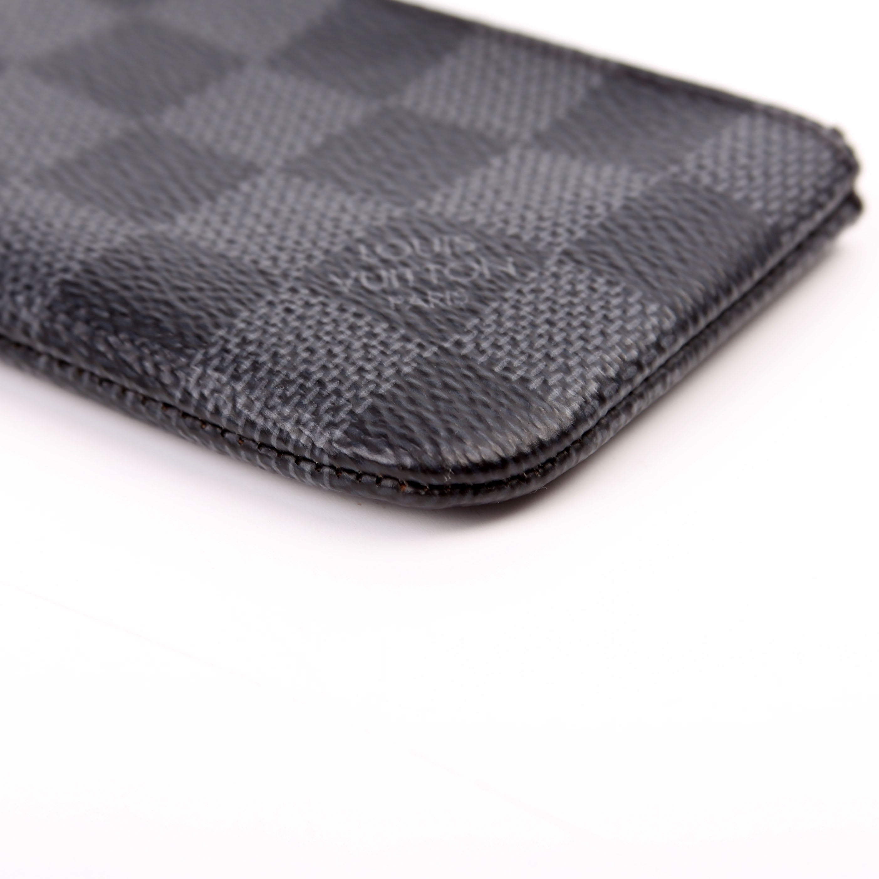 Pochette Cles Damier Graphite