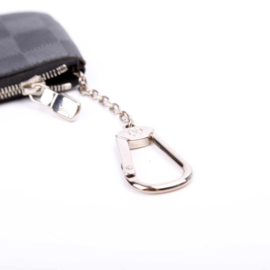 Pochette Cles Damier Graphite