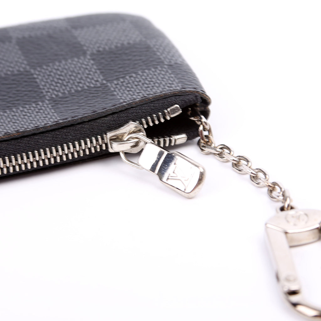 Pochette Cles Damier Graphite