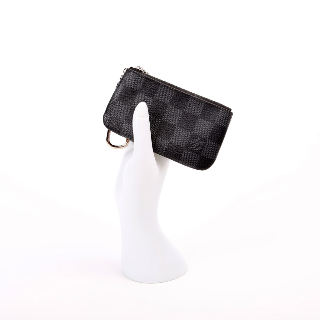 Pochette Cles Damier Graphite