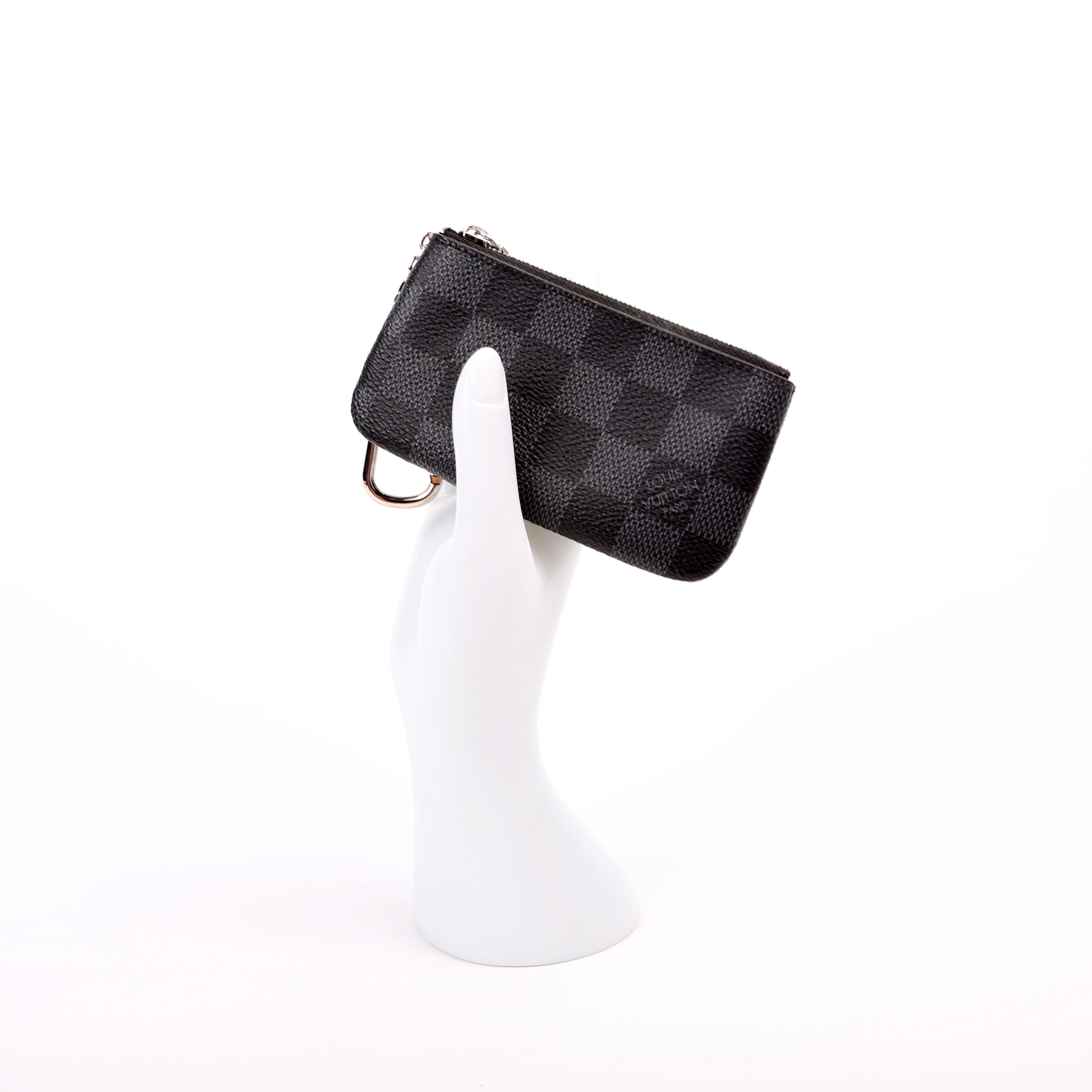 Pochette Cles Damier Graphite