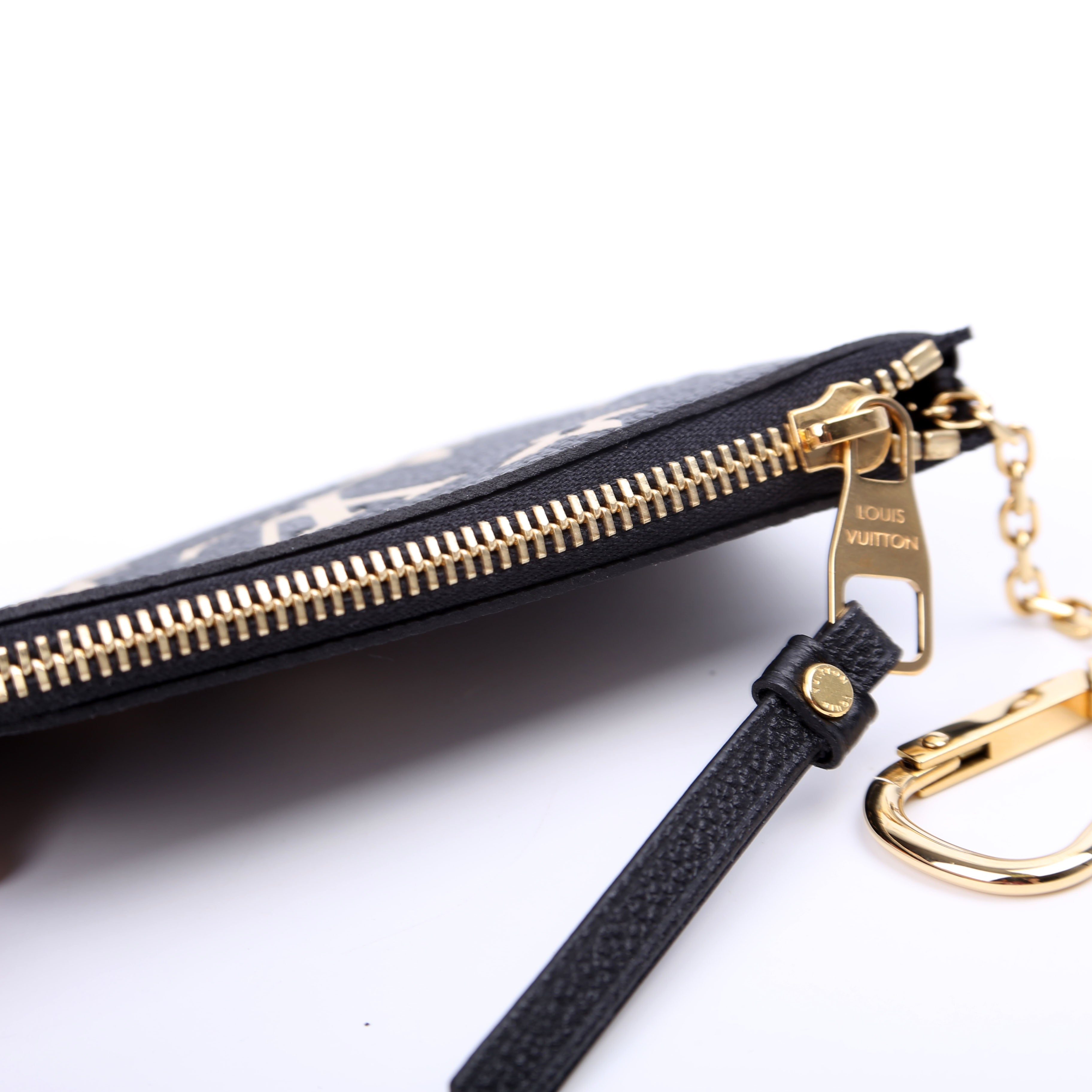 Pochette Cles NM Bicolor Empreinte Black