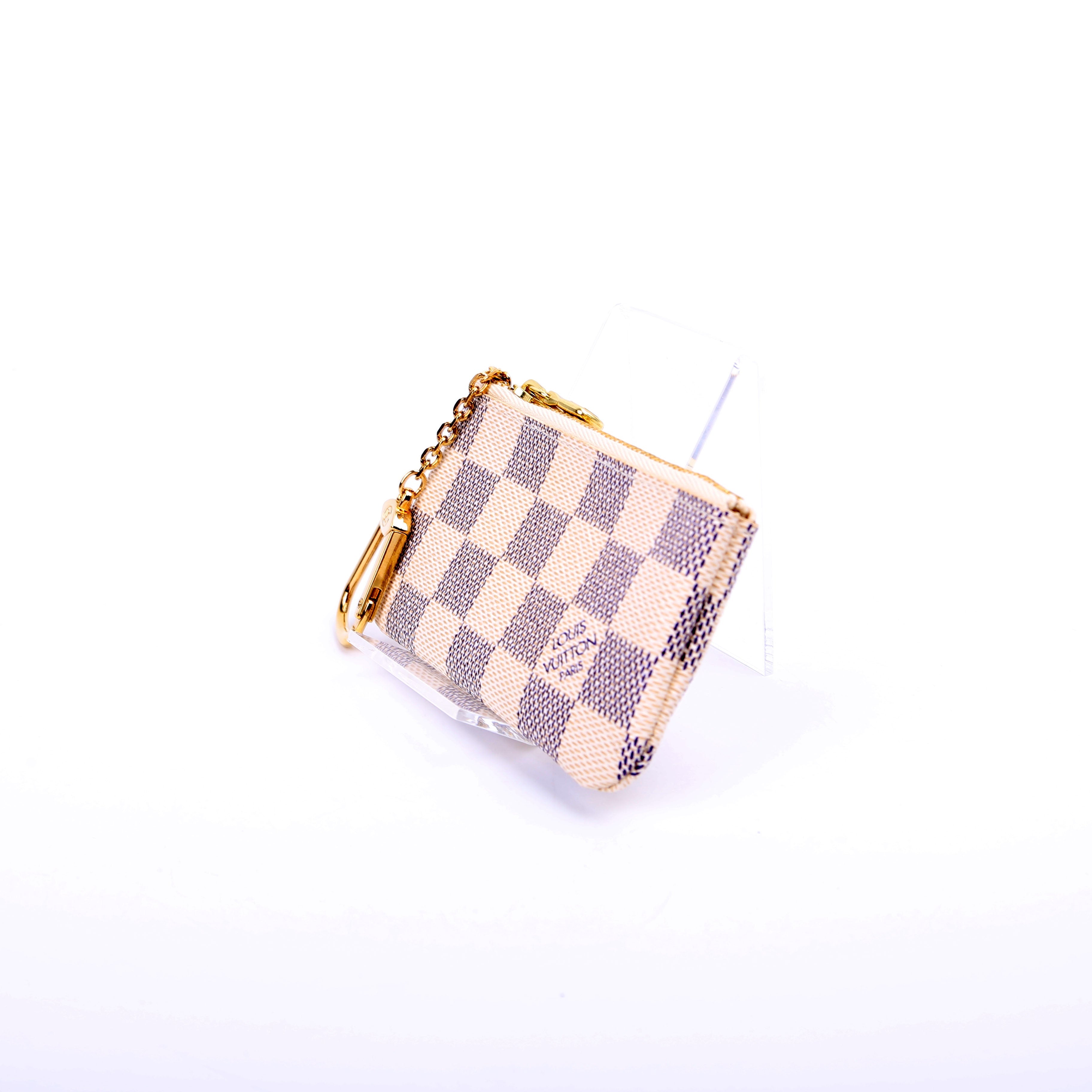 Pochette Cles Damier Azur