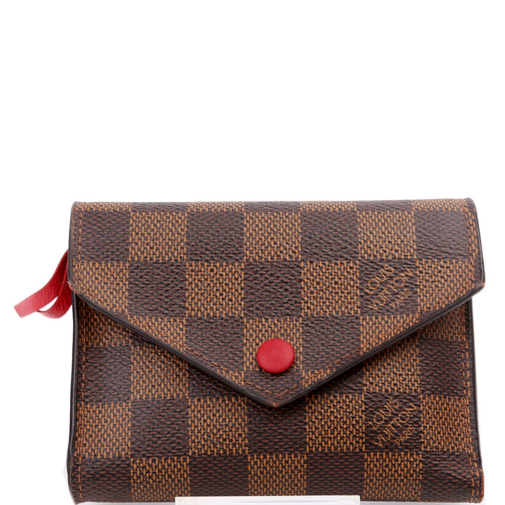 Victorine Wallet Damier Ebene Red