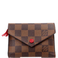 Victorine Wallet Damier Ebene Red