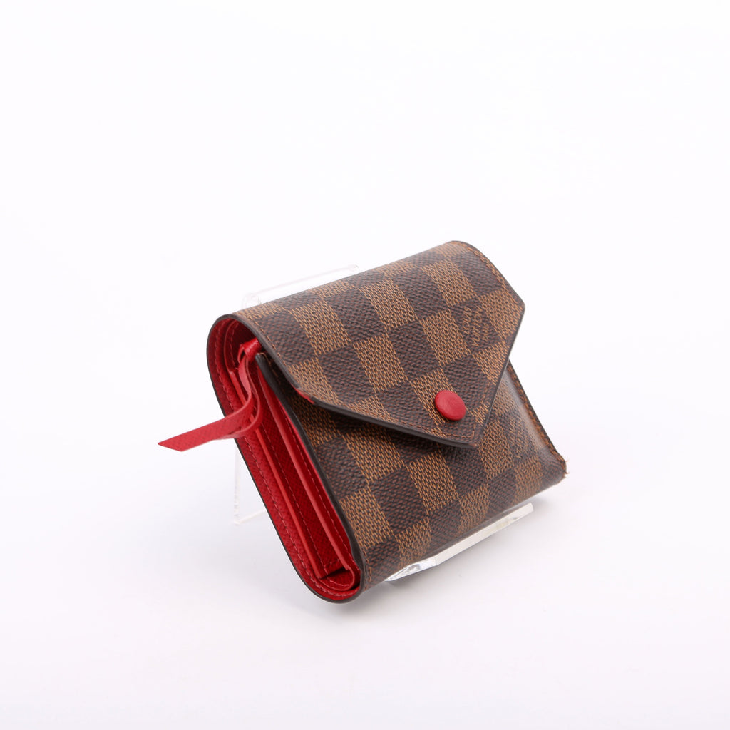 Victorine Wallet Damier Ebene Red