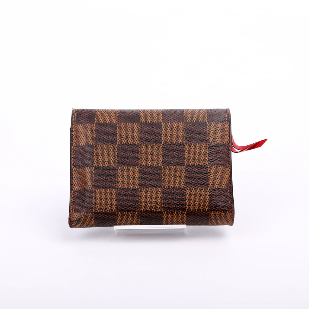 Victorine Wallet Damier Ebene Red
