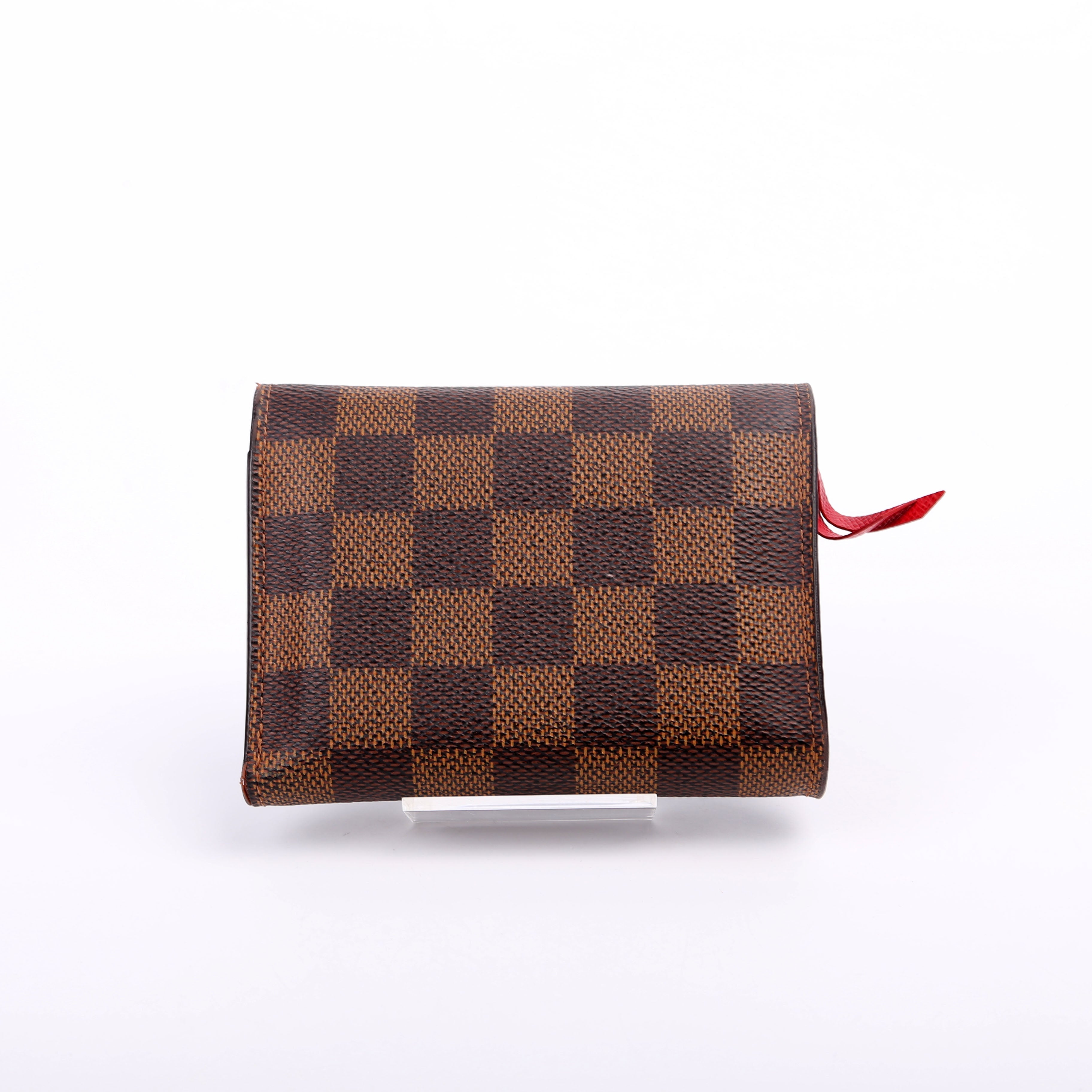Victorine Wallet Damier Ebene Red