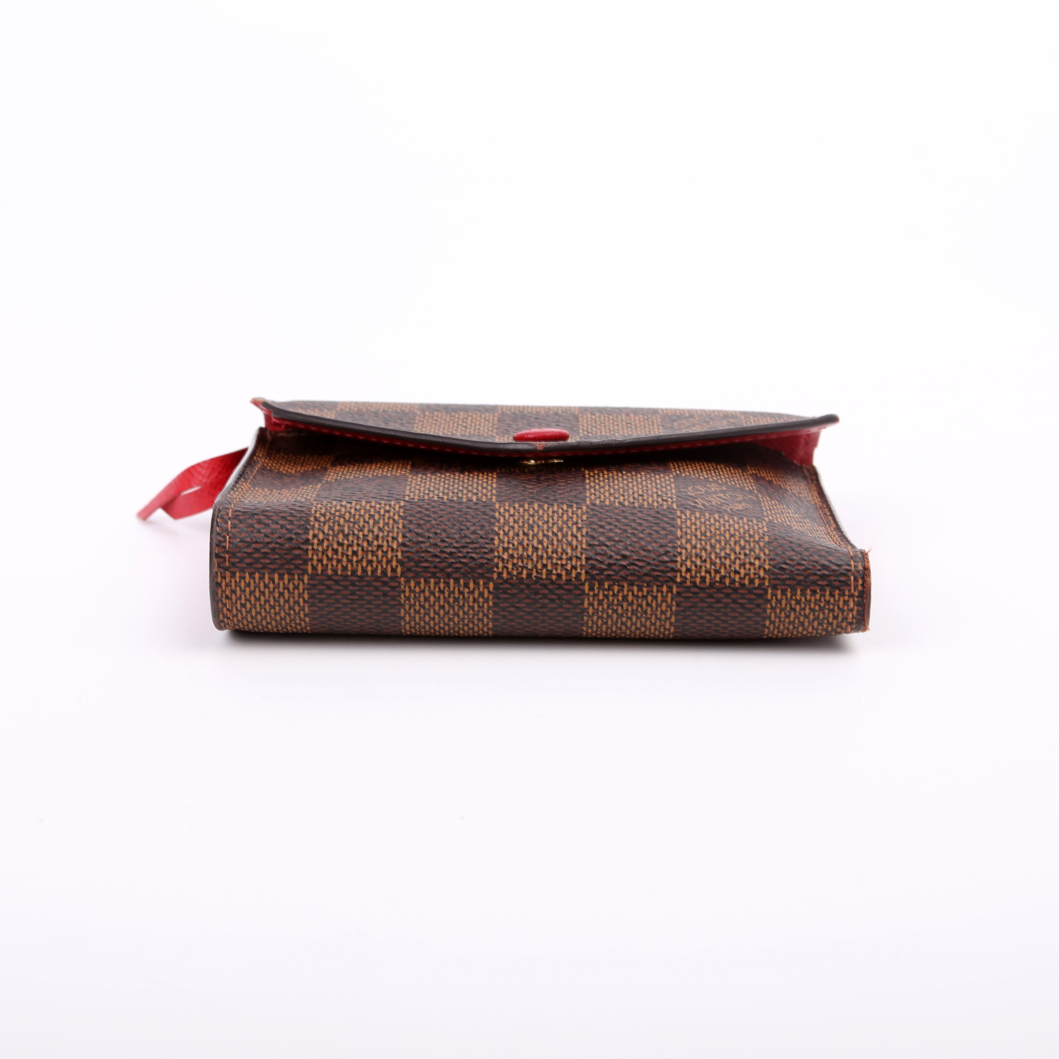 Victorine Wallet Damier Ebene Red