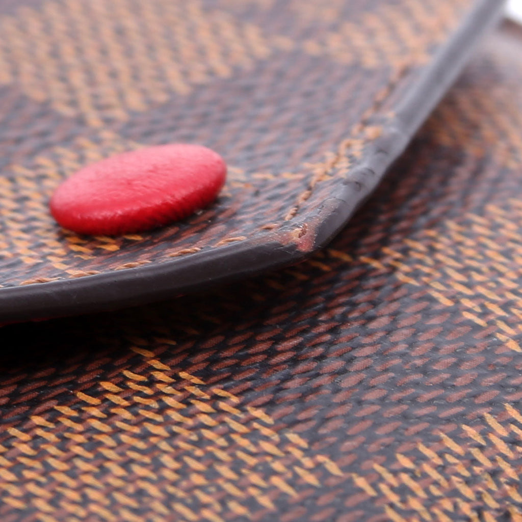 Victorine Wallet Damier Ebene Red