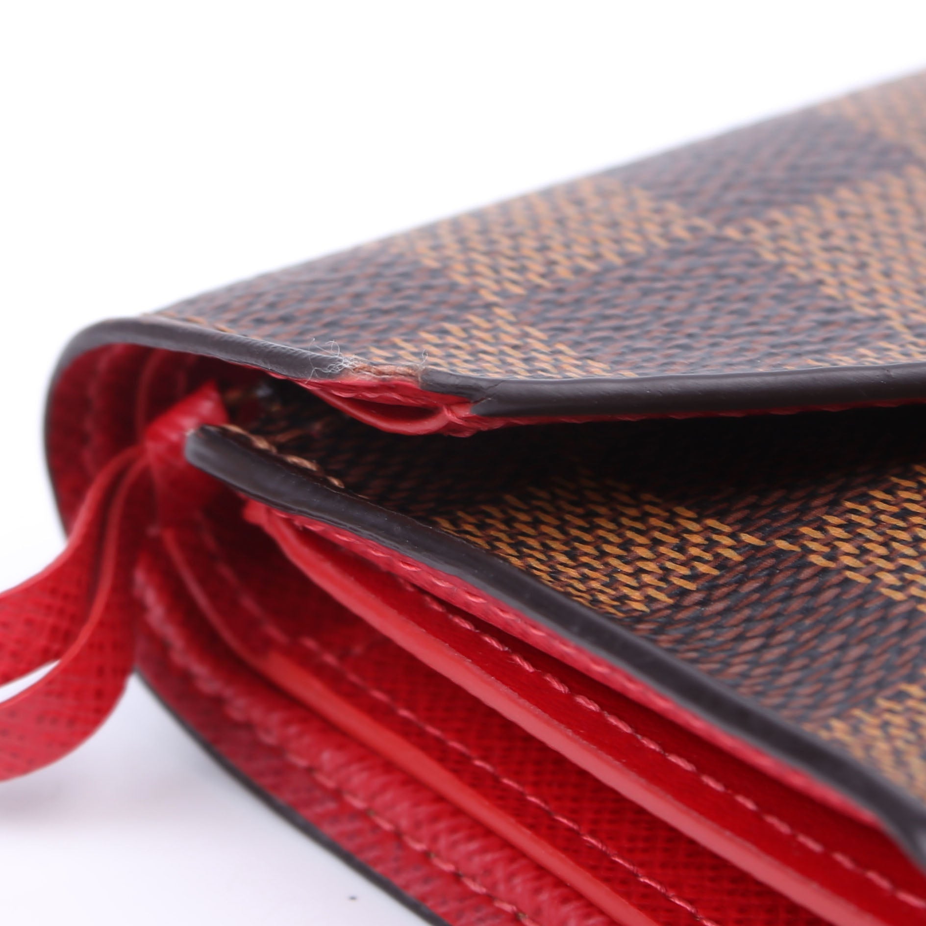 Victorine Wallet Damier Ebene Red