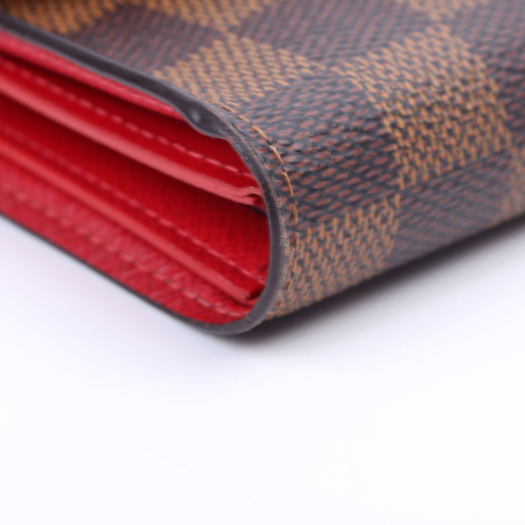 Victorine Wallet Damier Ebene Red
