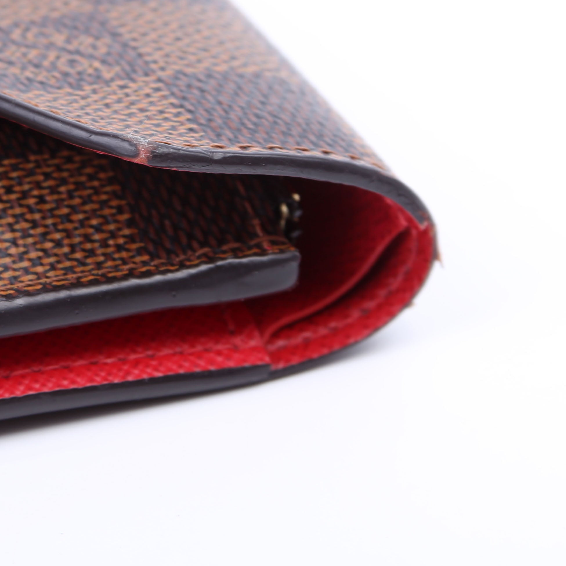 Victorine Wallet Damier Ebene Red