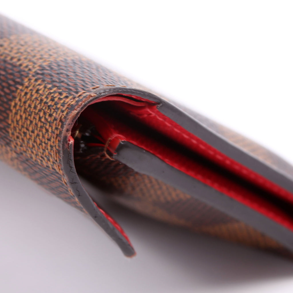 Victorine Wallet Damier Ebene Red