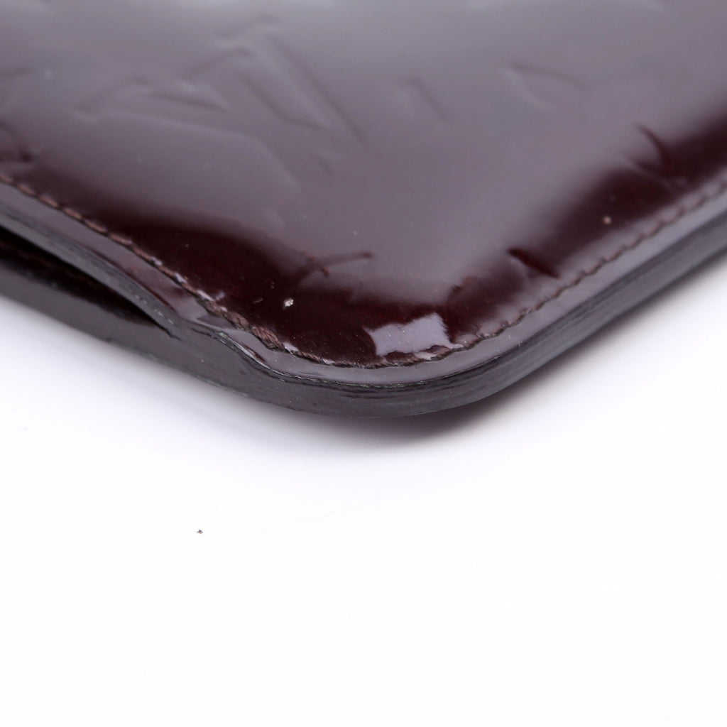 Pochette Cles Vernis Burgundy