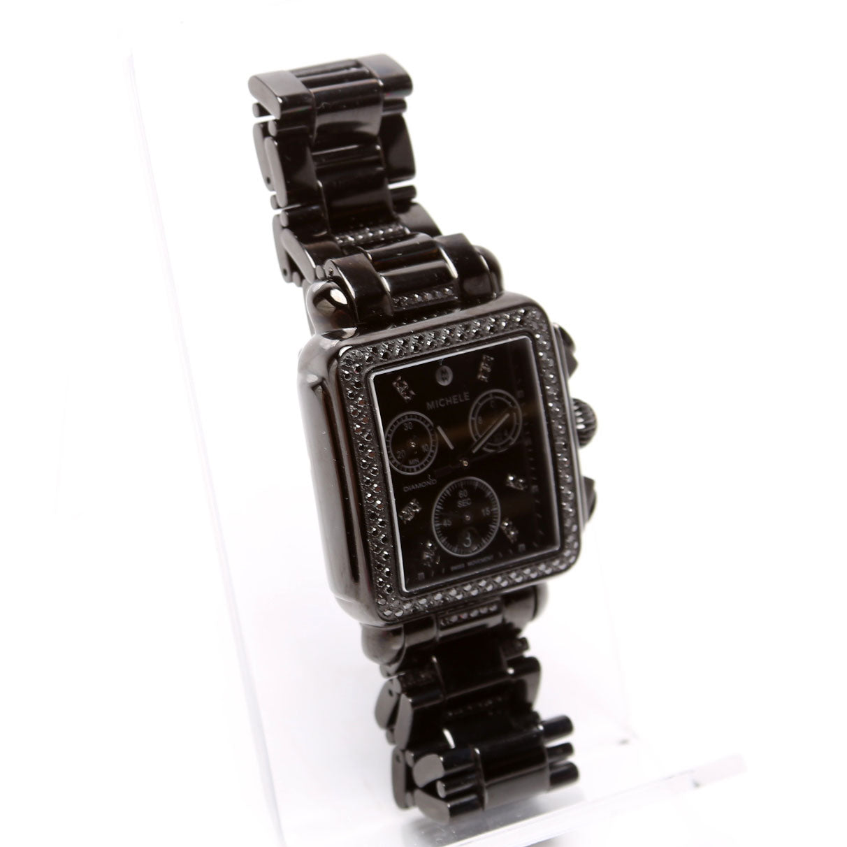 Deco Noir With 0.65CW Diamond Watch Black