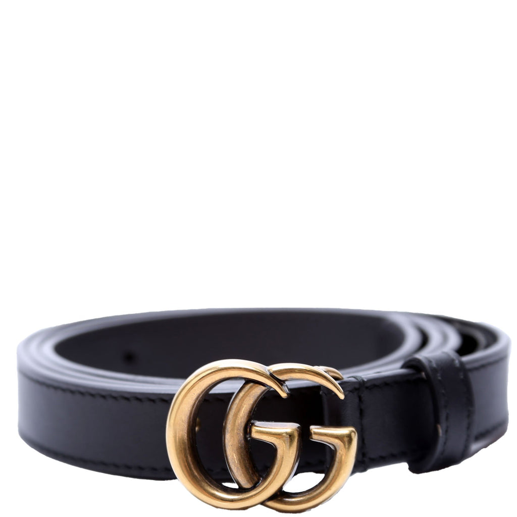 409417 GG Marmont Thin Belt Size 90/36 Black