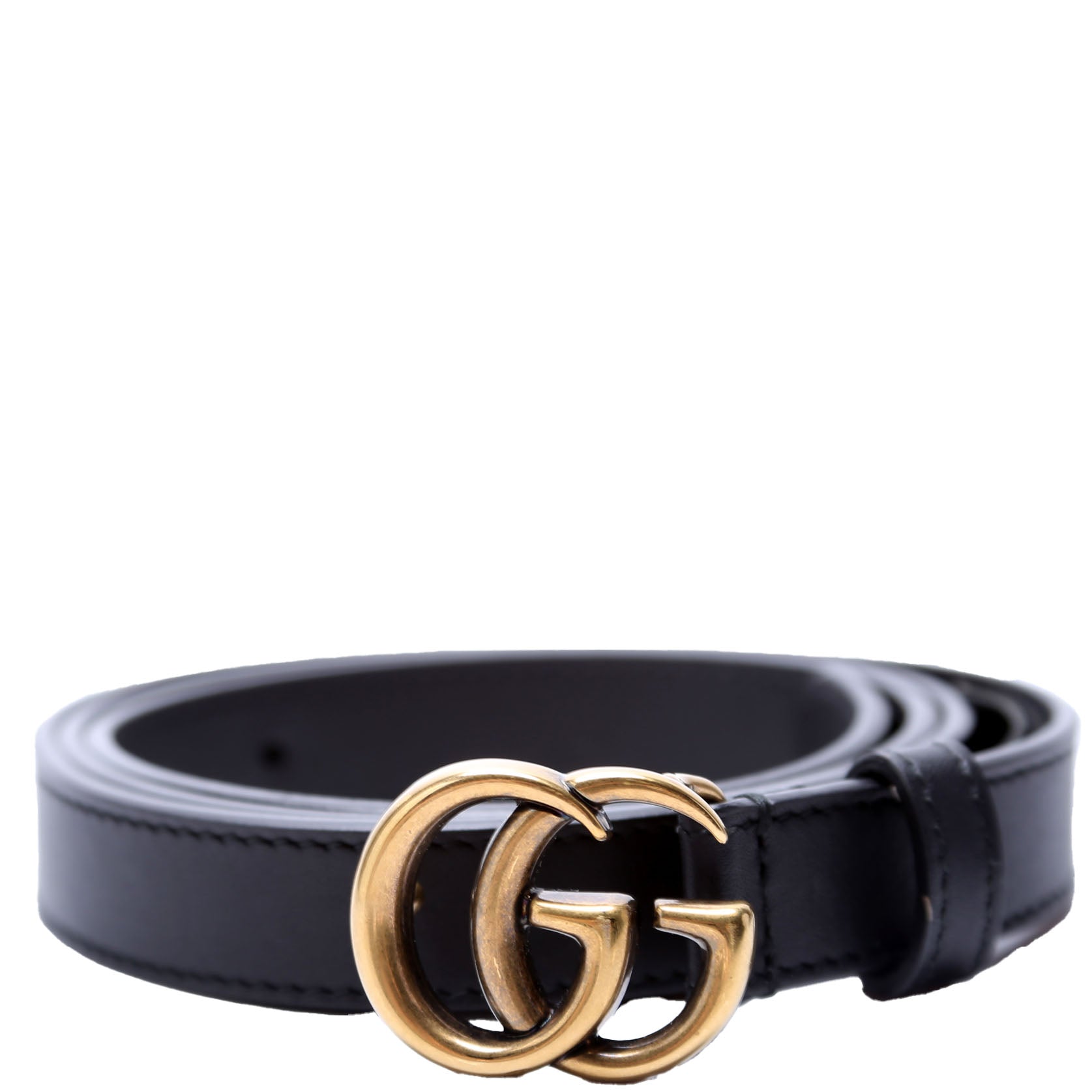 409417 GG Marmont Thin Belt Size 90/36 Black