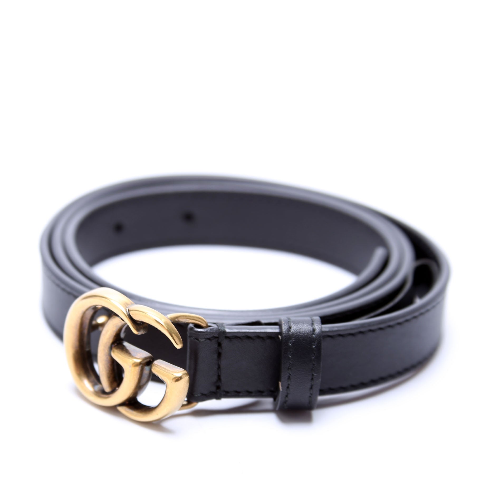 409417 GG Marmont Thin Belt Size 90/36 Black