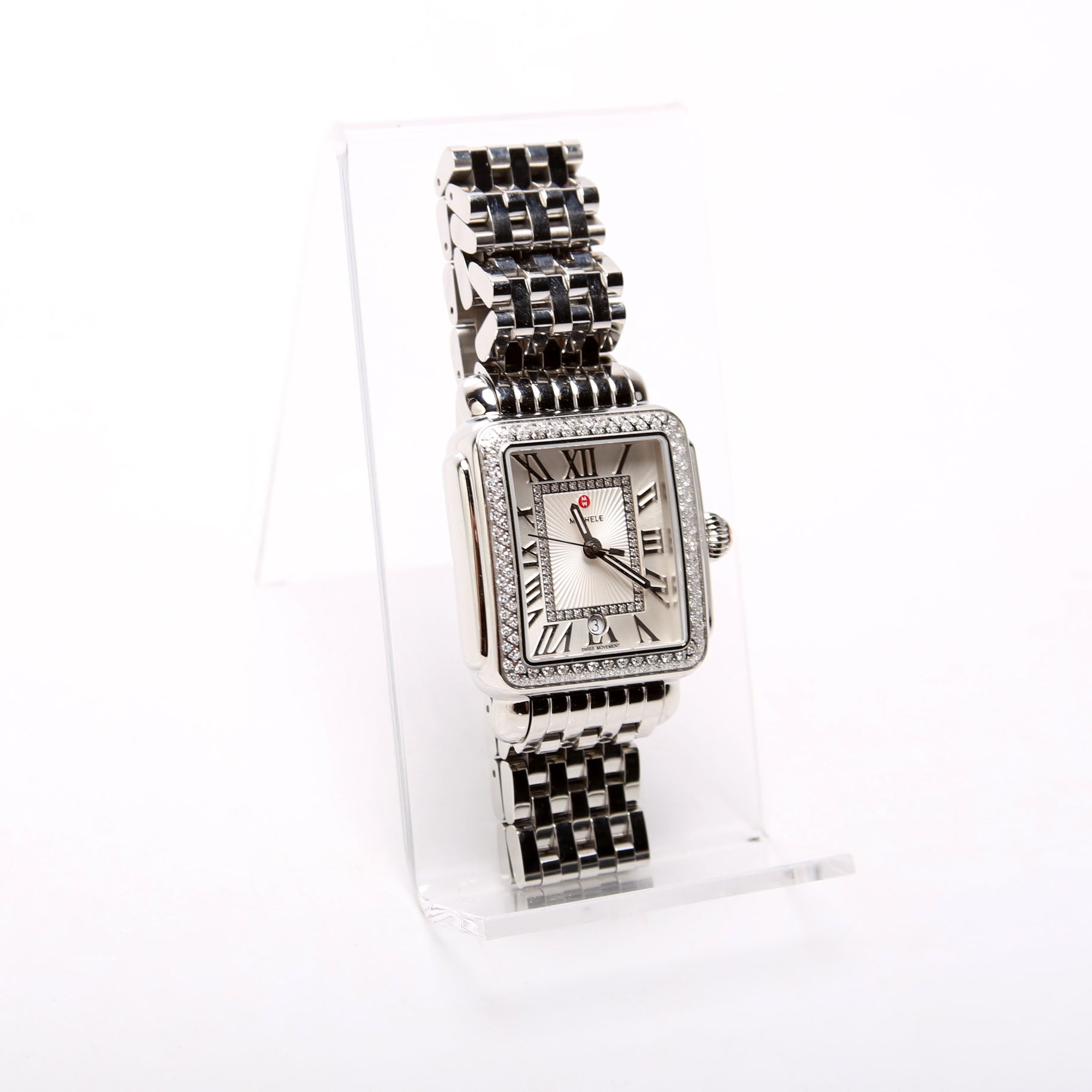 Deco With 0.71CW Diamond Watch Silver