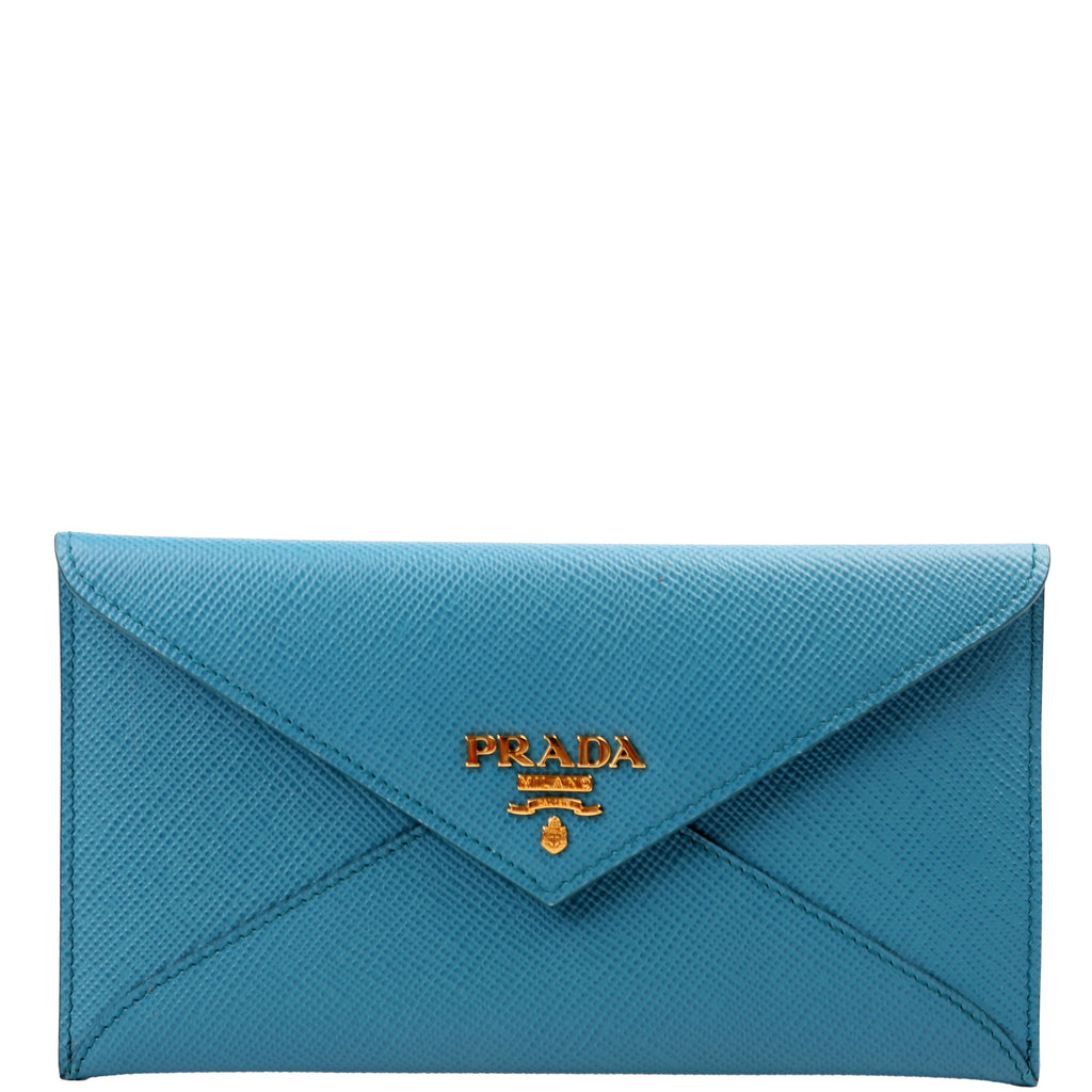Saffiano Envelope Wallet Teal