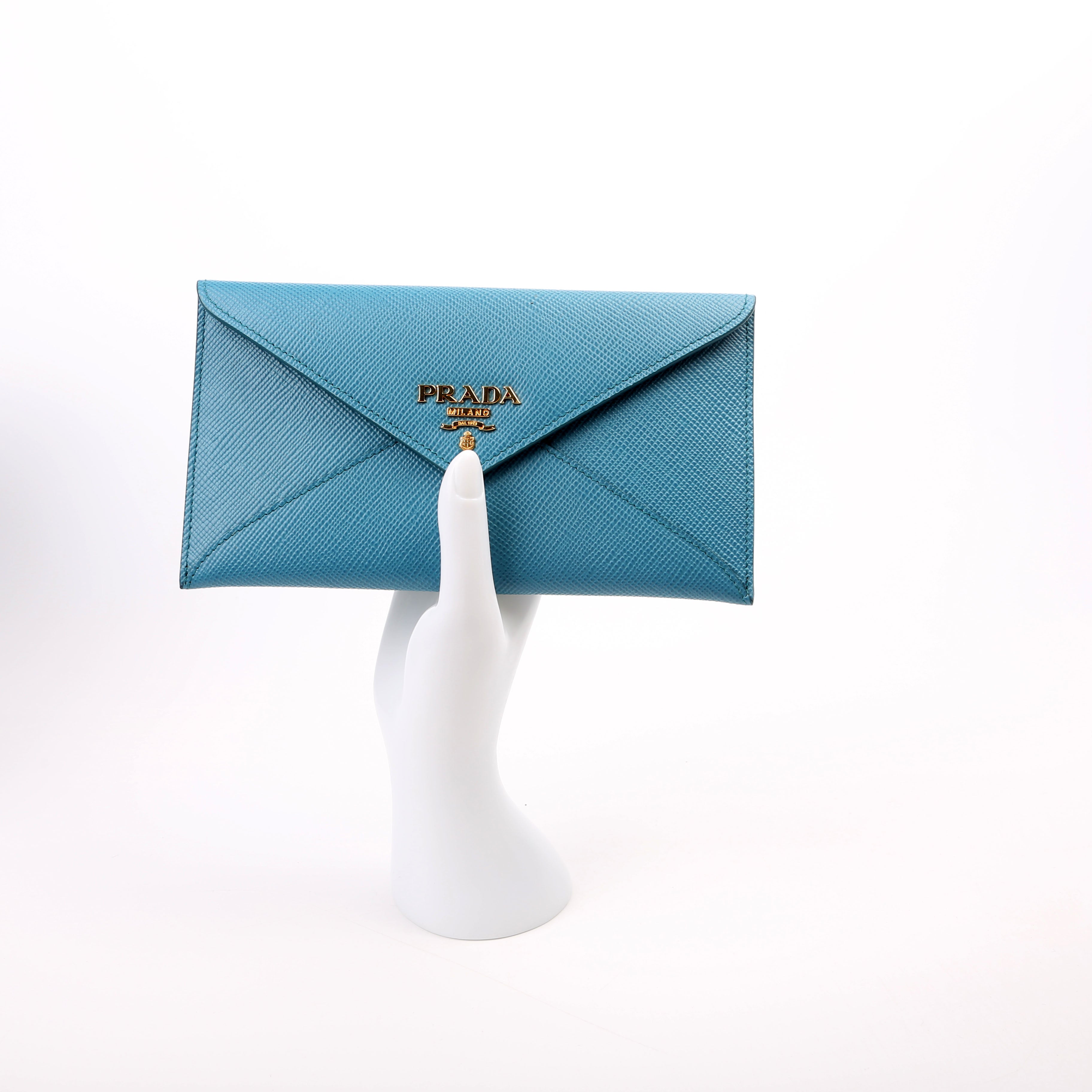 Saffiano Envelope Wallet Teal