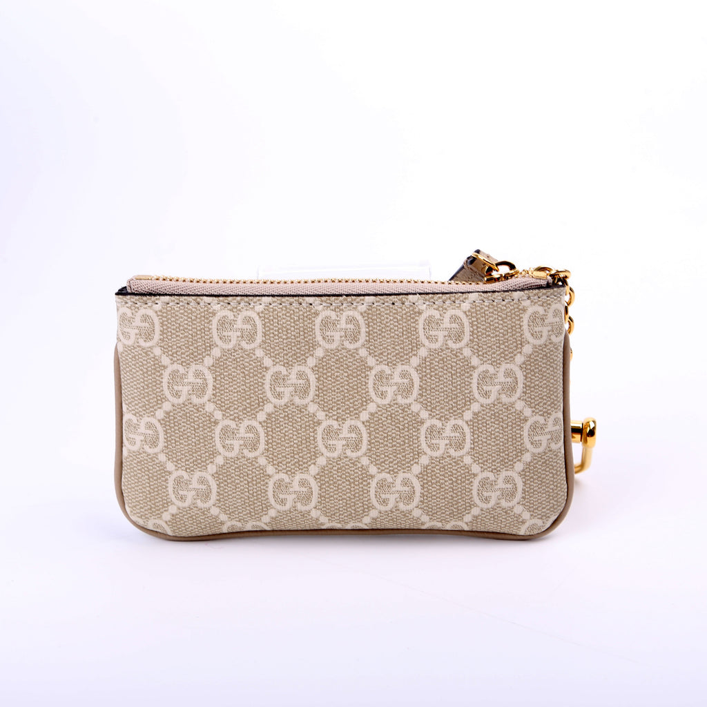 772321 GG Supreme Ophidia Key Case Beige