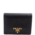 Saffiano Compact Bifold Wallet Black