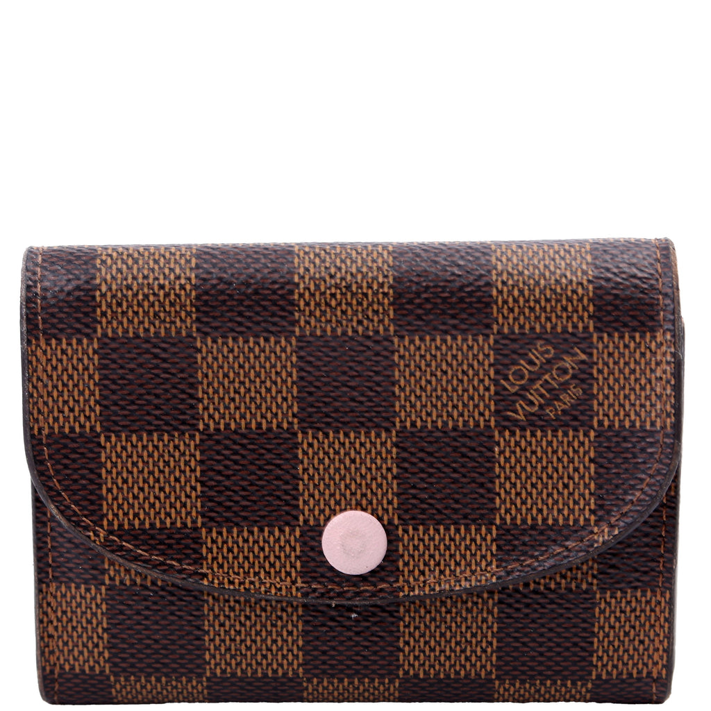 Rosalie Coin Purse Damier Ebene Pink