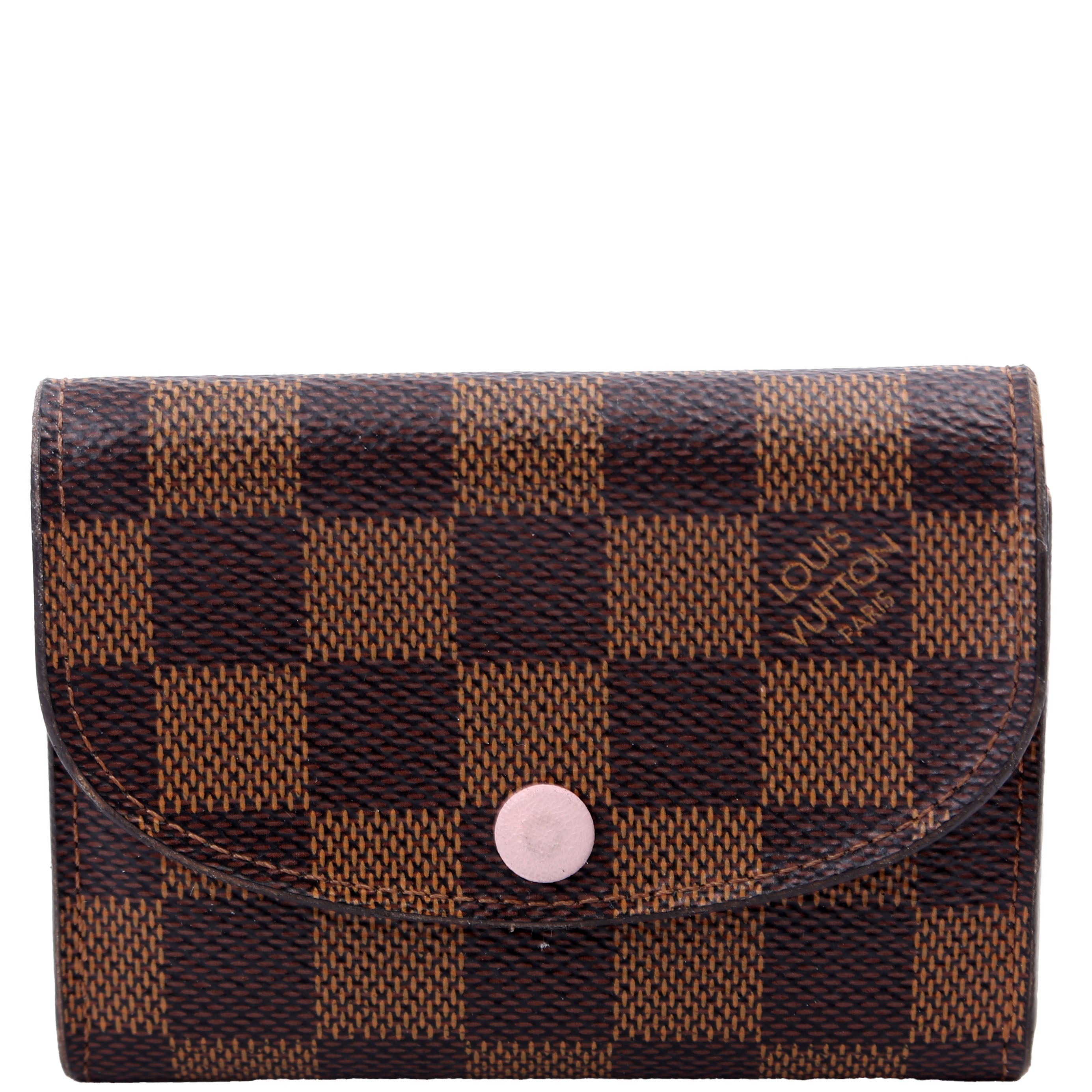Rosalie Coin Purse Damier Ebene Pink