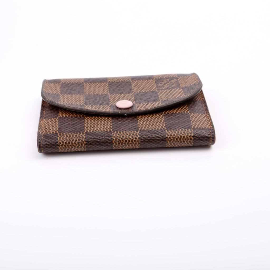 Rosalie Coin Purse Damier Ebene Pink