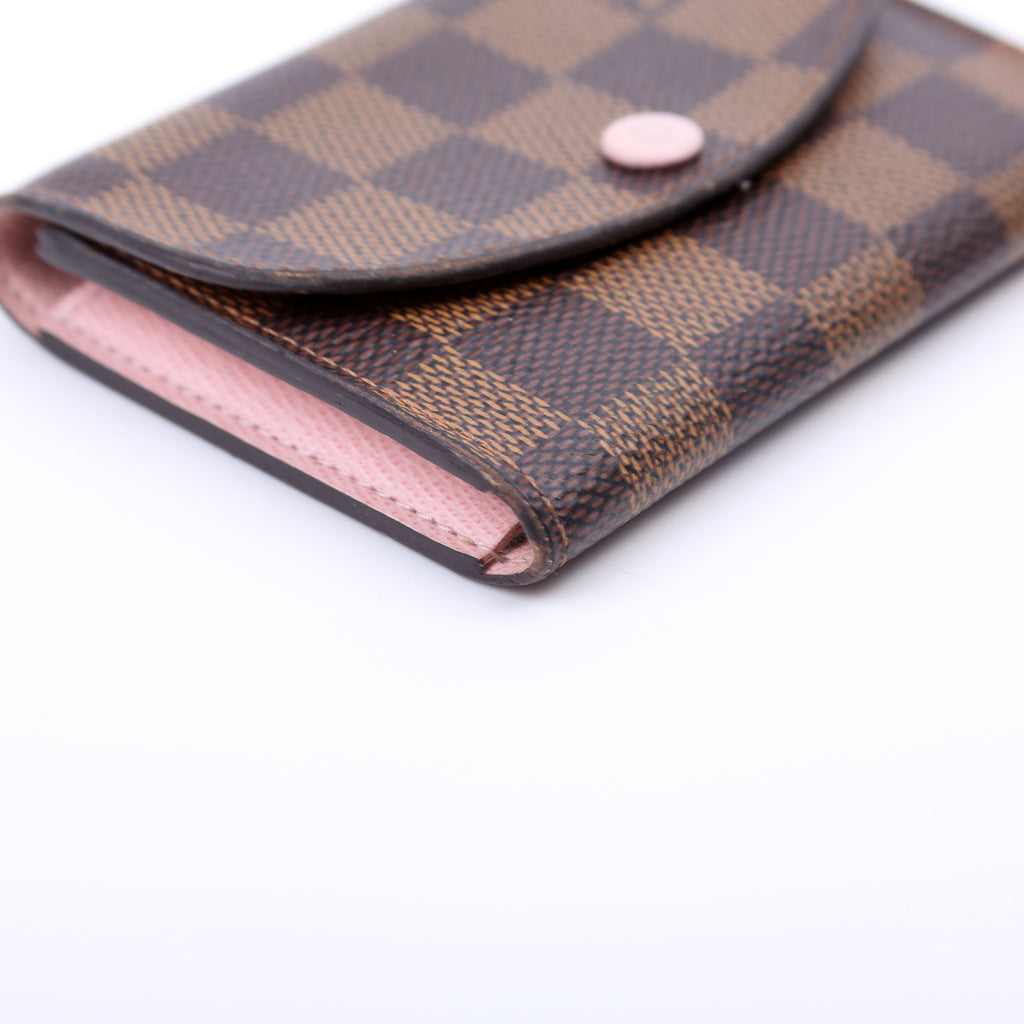 Rosalie Coin Purse Damier Ebene Pink