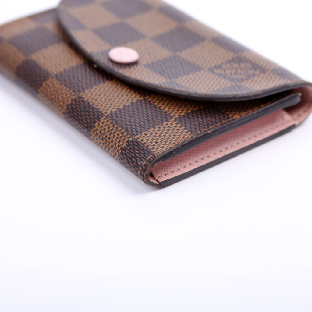 Rosalie Coin Purse Damier Ebene Pink
