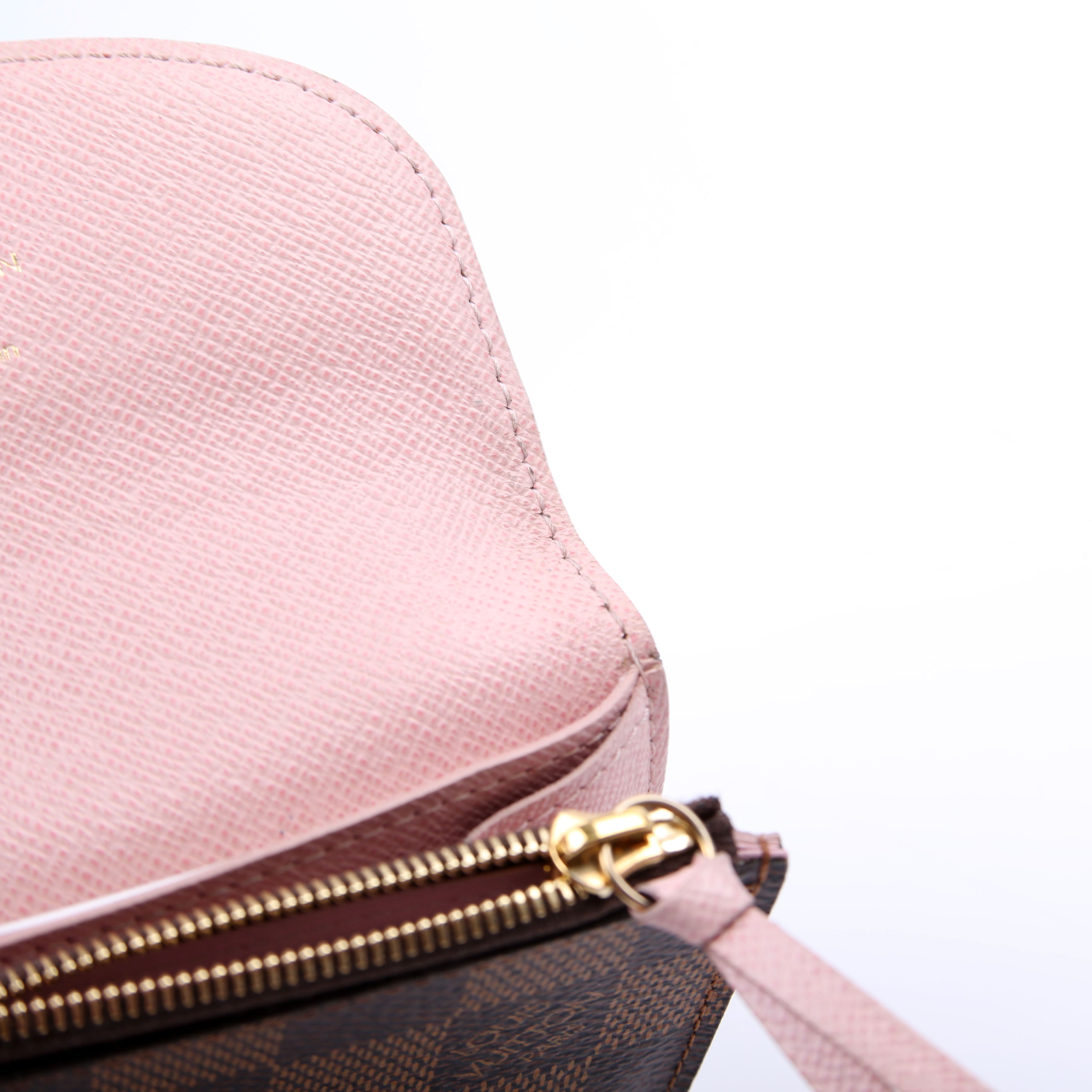 Rosalie Coin Purse Damier Ebene Pink