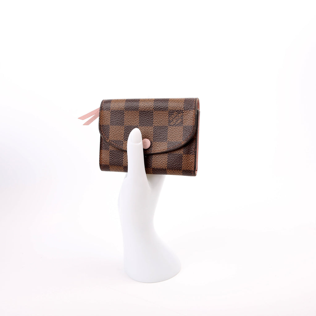 Rosalie Coin Purse Damier Ebene Pink