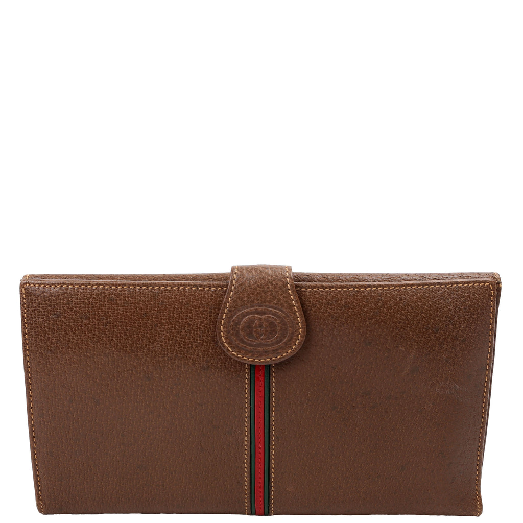 035.904 Vintage Leather Web Wallet Brown