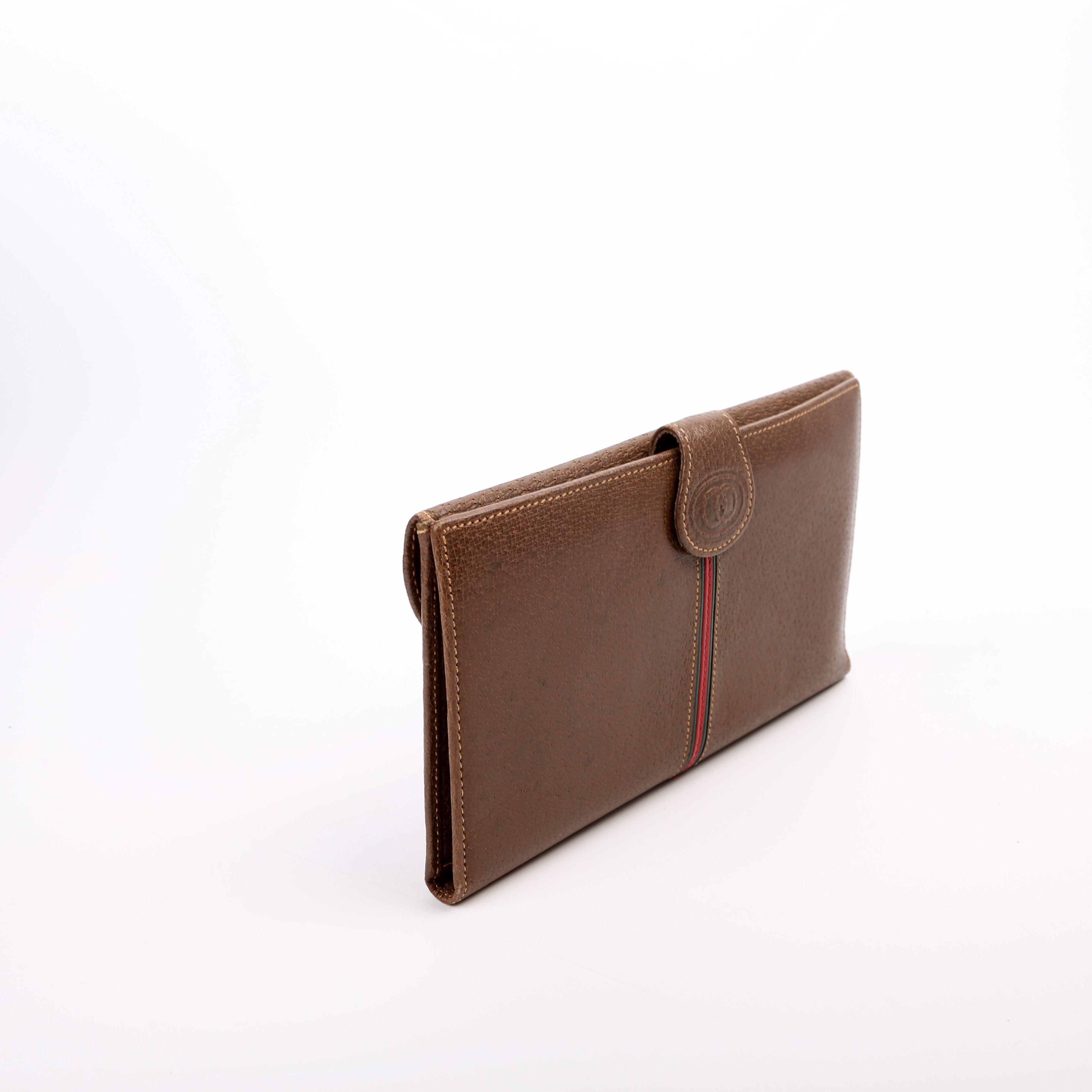 035.904 Vintage Leather Web Wallet Brown