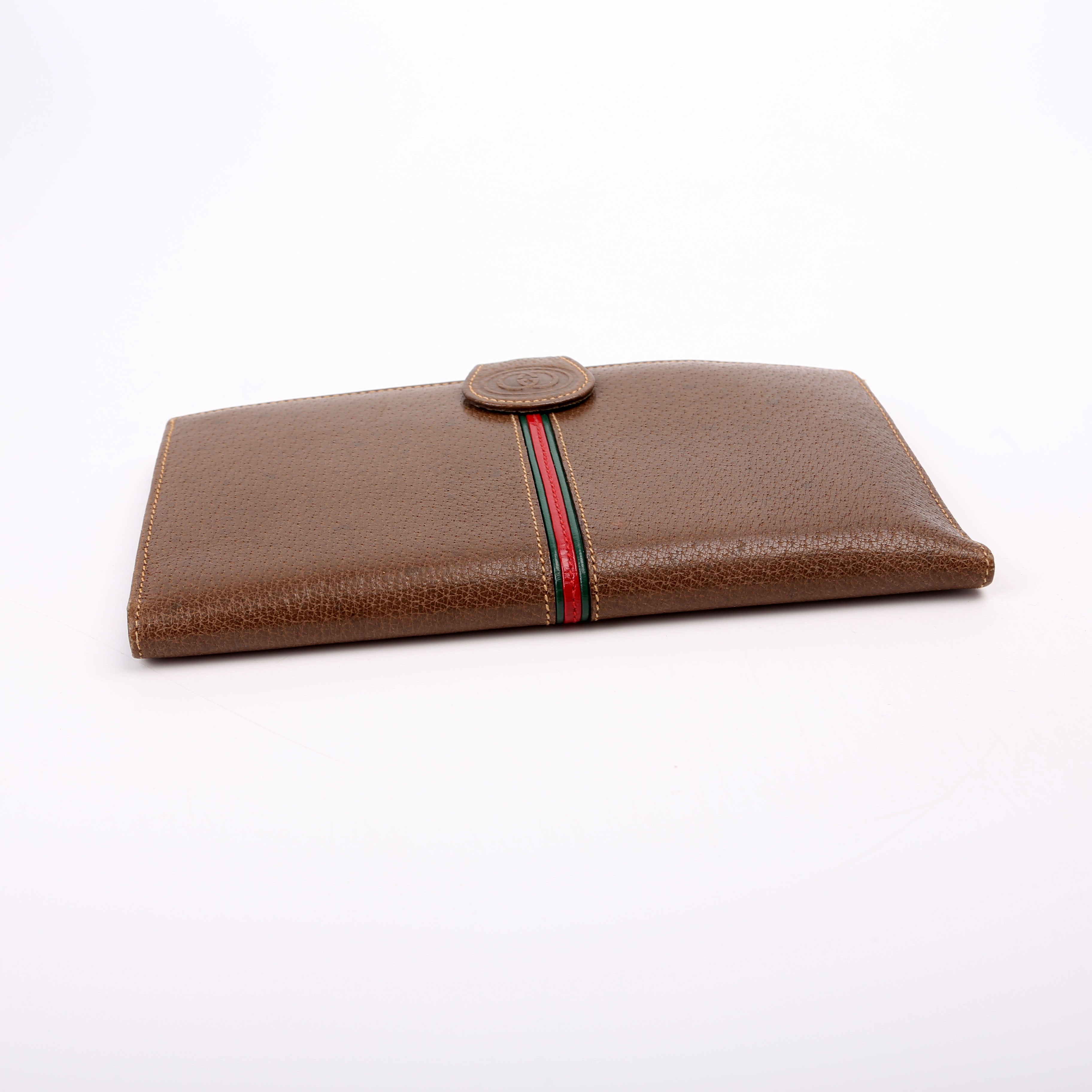 035.904 Vintage Leather Web Wallet Brown