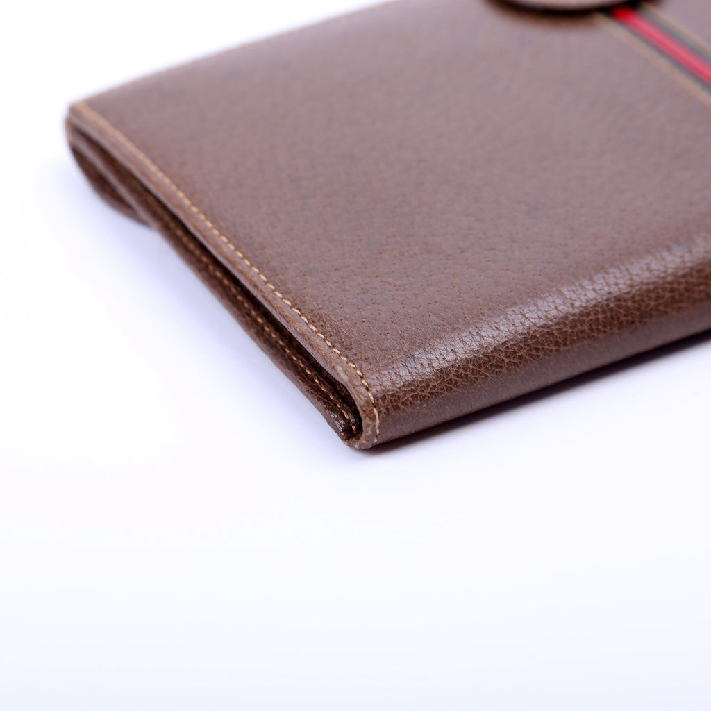 035.904 Vintage Leather Web Wallet Brown