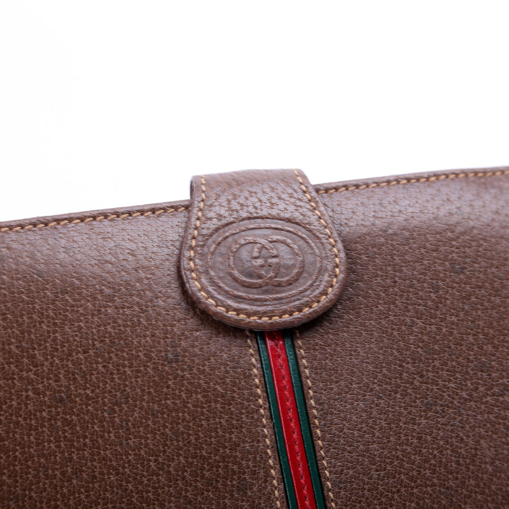 035.904 Vintage Leather Web Wallet Brown