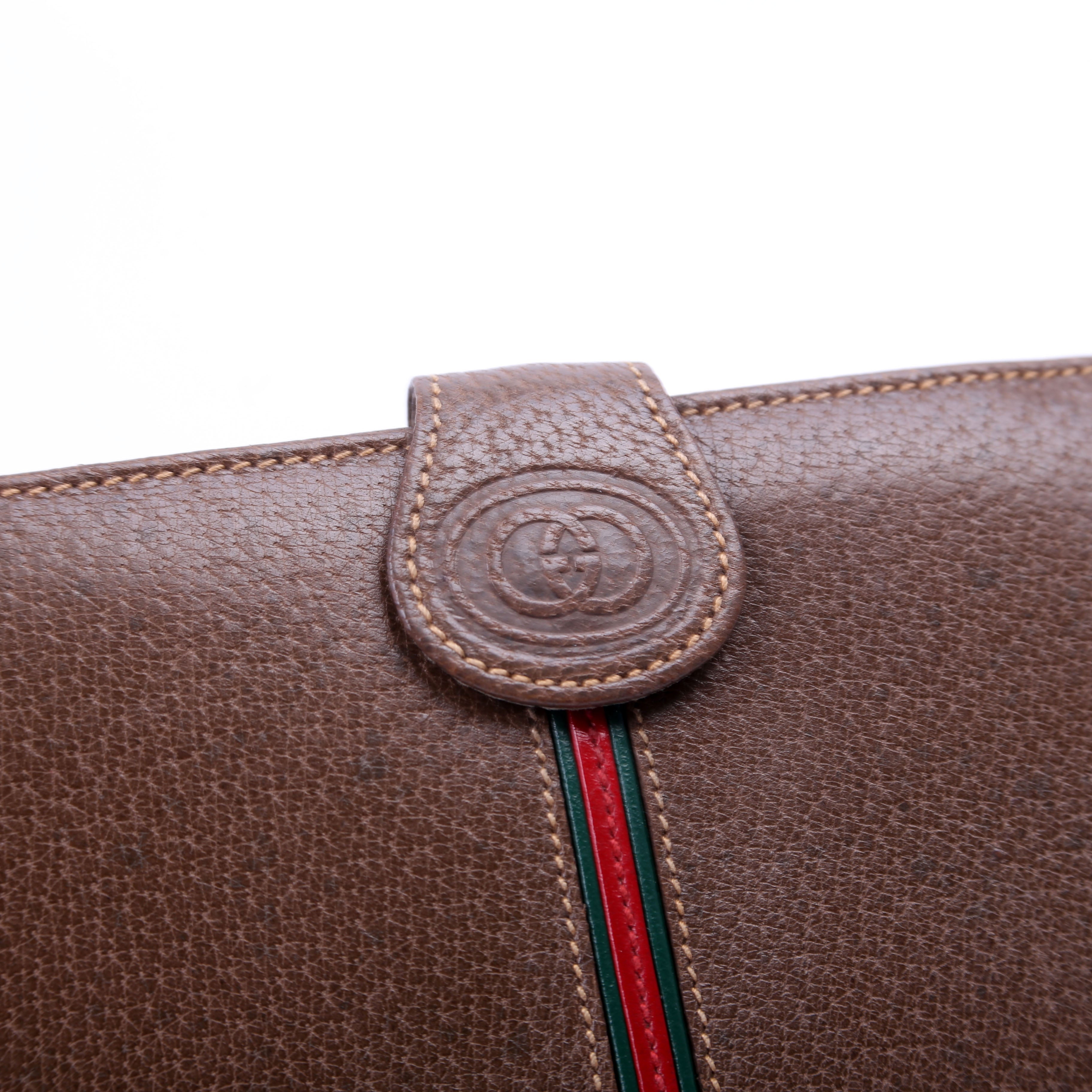 035.904 Vintage Leather Web Wallet Brown
