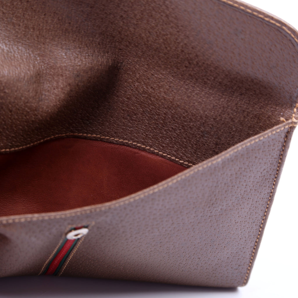 035.904 Vintage Leather Web Wallet Brown