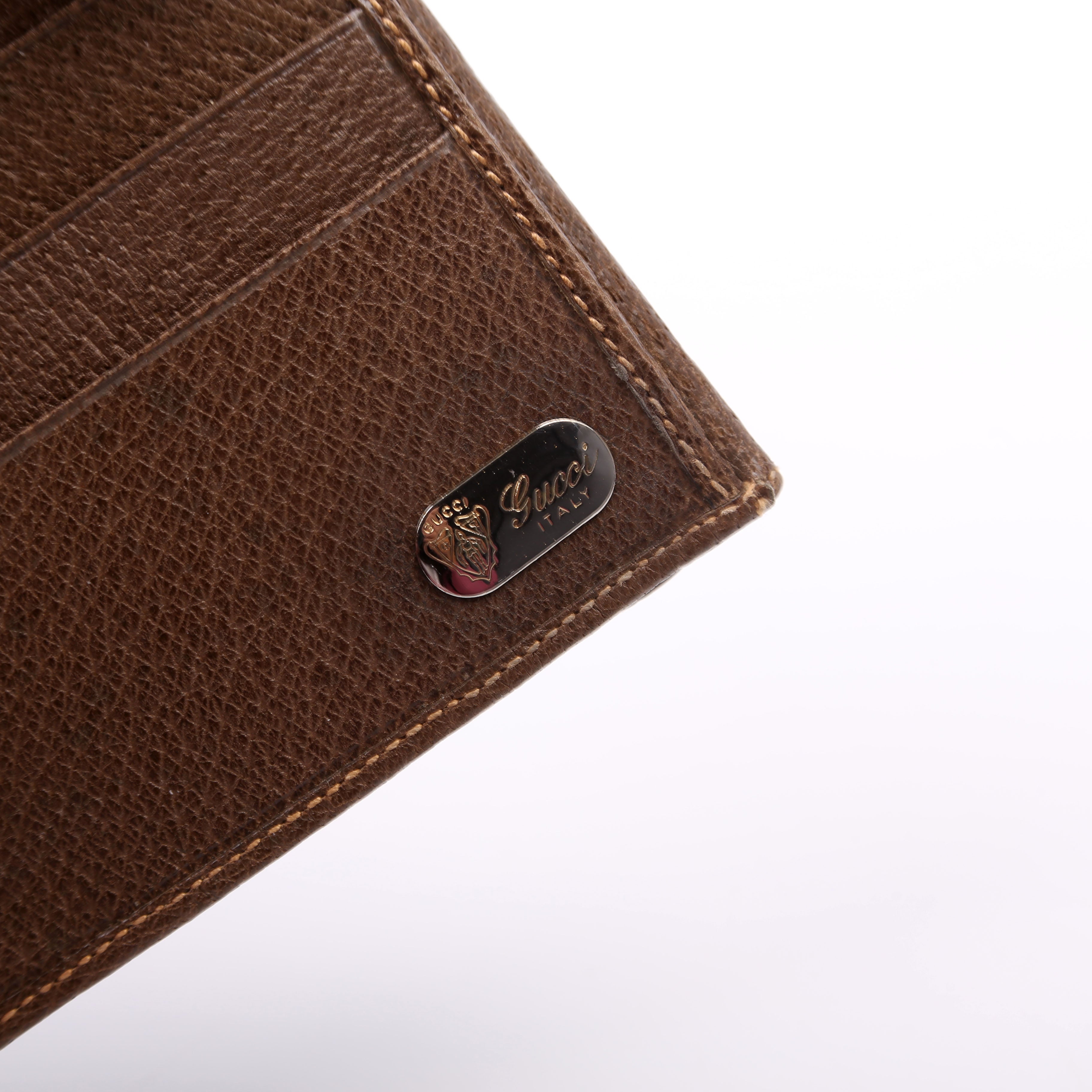 035.904 Vintage Leather Web Wallet Brown