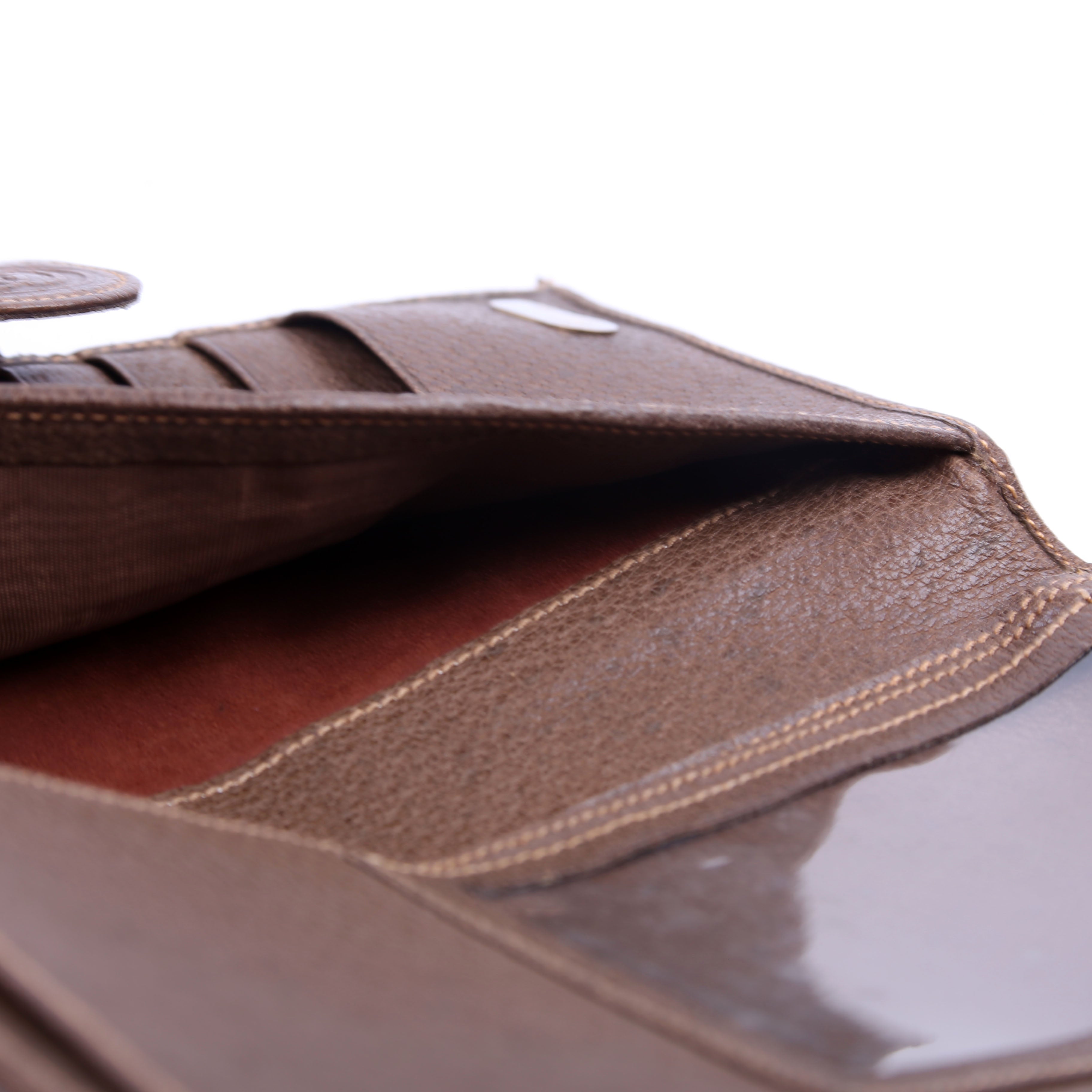 035.904 Vintage Leather Web Wallet Brown